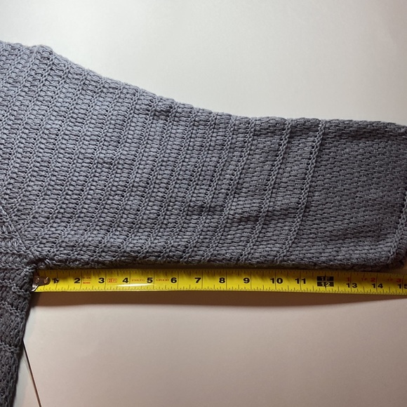 Lucky Brand Sweater in Grey Cotton Blend - Picture 8 of 8